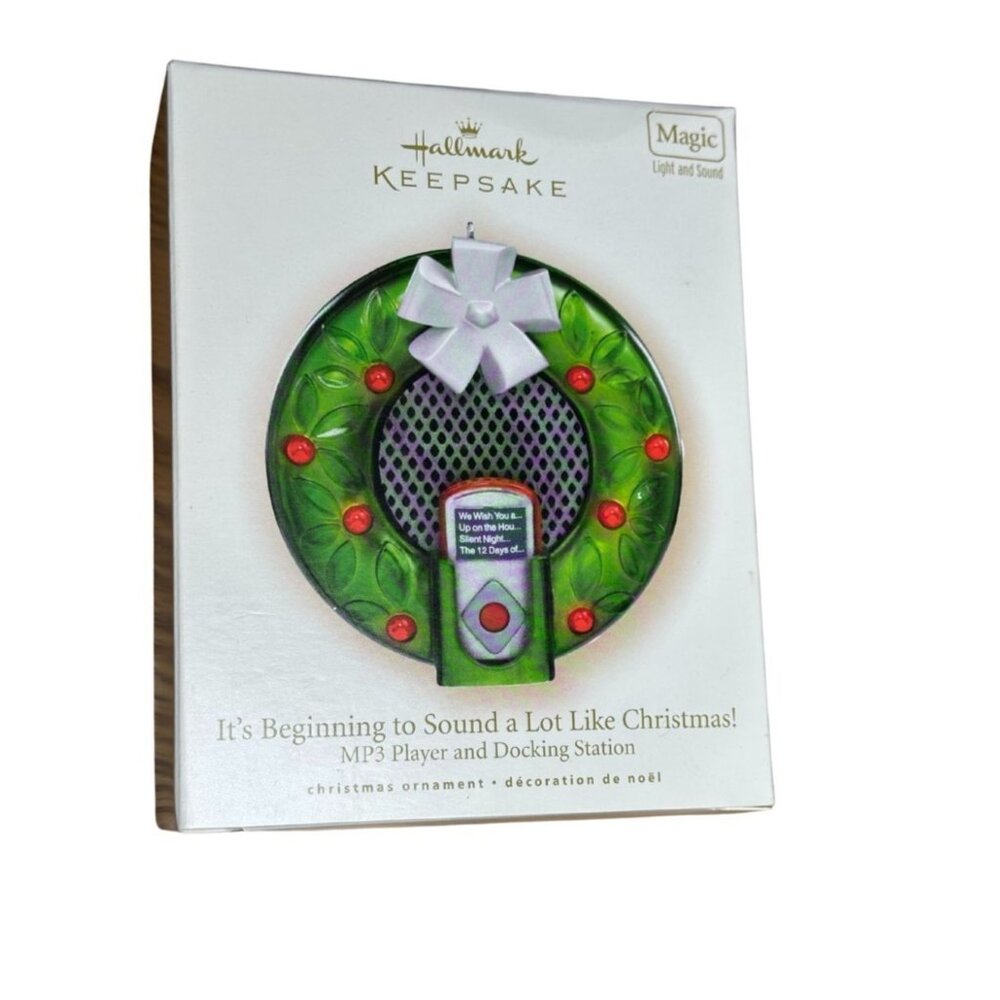 2007 Hallmark Ornament MP3 Player It's Beginning to Sound a lot Like Christmas